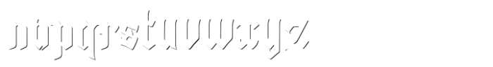 Old Bikers Shadow Font LOWERCASE