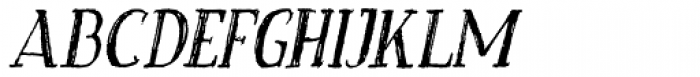 Old Craftsman Italic Font UPPERCASE