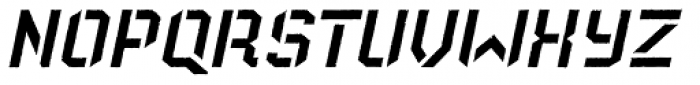 Old Depot Texture Italic Font UPPERCASE
