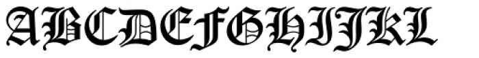 Old English D Font UPPERCASE