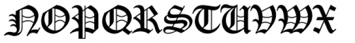 Old English D Font UPPERCASE