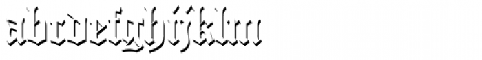 Old English Only Shadow D Font LOWERCASE