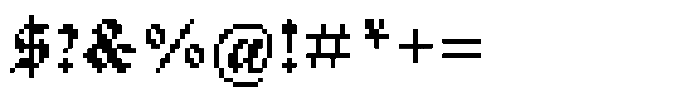 Old English Quadrat Font OTHER CHARS