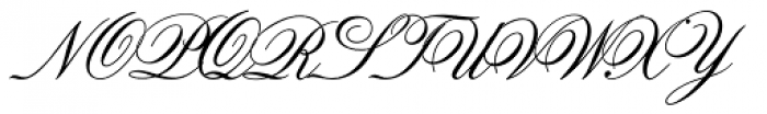 Old Fashion Script Std Font UPPERCASE