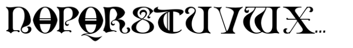 Old Norse Medium Font UPPERCASE