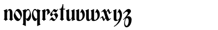Old Norse Medium Font LOWERCASE
