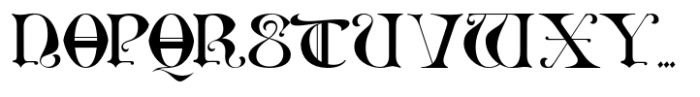 Old Norse Regular Font UPPERCASE