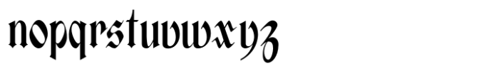 Old Norse Regular Font LOWERCASE
