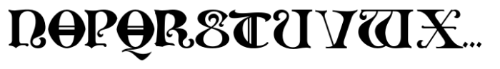Old Norse Semi Bold Font UPPERCASE