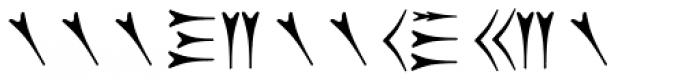 Old Persian Cuneiform Font UPPERCASE