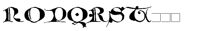 Old Riga Blackletter Initials Font UPPERCASE