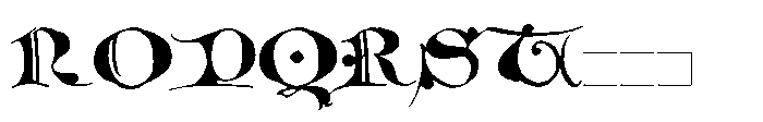 Old Riga Blackletter Initials Font LOWERCASE