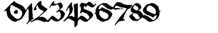 Old Riga Blackletter Regular Font OTHER CHARS