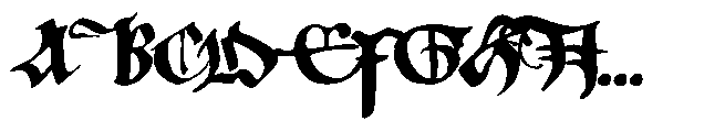 Old Riga Blackletter Regular Font UPPERCASE