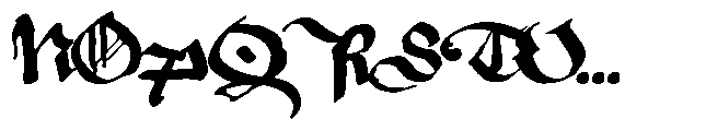 Old Riga Blackletter Regular Font UPPERCASE