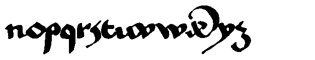 Old Riga Blackletter Regular Font LOWERCASE