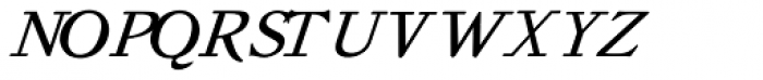 Old Roman Italic Font UPPERCASE