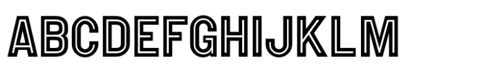 Old Sans Inline JNL Regular Font UPPERCASE