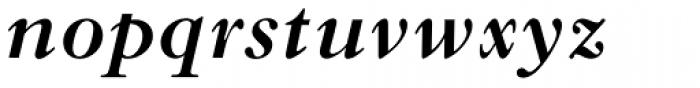 Old Style Std Bold Italic Font LOWERCASE