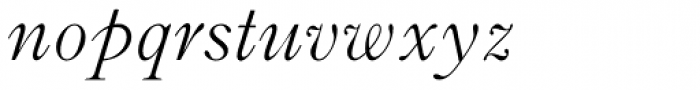 Old Style Std Italic Font LOWERCASE