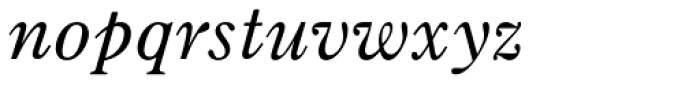 Old Style7 Std Italic Font LOWERCASE