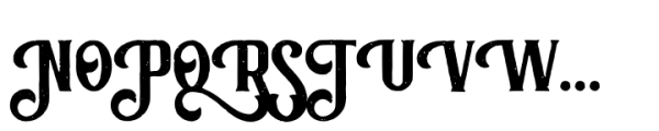 Old Tavern Rough Font UPPERCASE