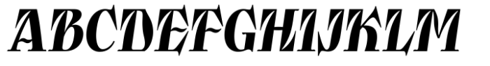 Old Union Oblique Font UPPERCASE