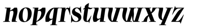 Old Union Oblique Font LOWERCASE