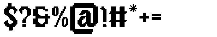 Oldbitz Regular Font OTHER CHARS