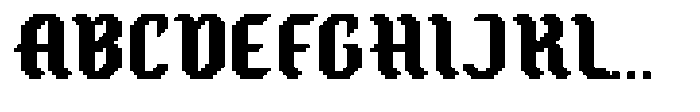 Oldbitz Regular Font UPPERCASE
