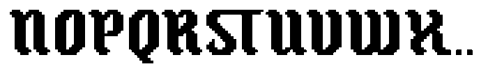 Oldbitz Regular Font UPPERCASE