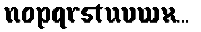 Oldbitz Regular Font LOWERCASE