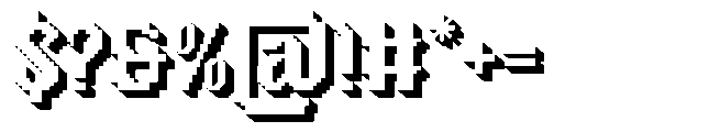 Oldbitz Shadow Font OTHER CHARS
