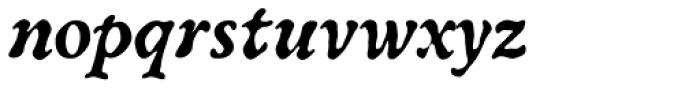 Oldbook Bold Italic Font LOWERCASE