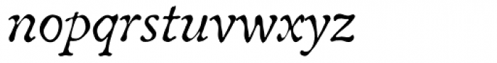 Oldbook Italic Font LOWERCASE