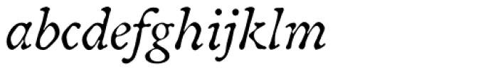 Oldbook Std Italic Font LOWERCASE