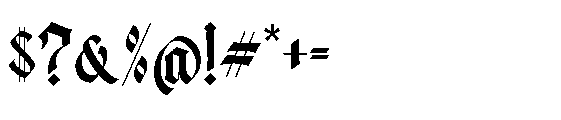Olde Soul Font OTHER CHARS