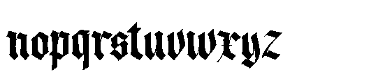 Olde Soul Font LOWERCASE