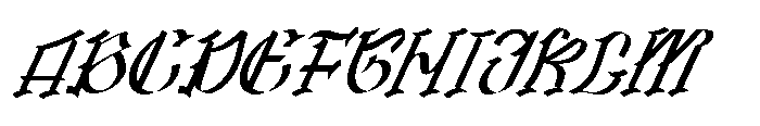 Olden Stones Italic Regular Font UPPERCASE
