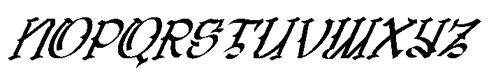 Olden Stones Italic Regular Font UPPERCASE