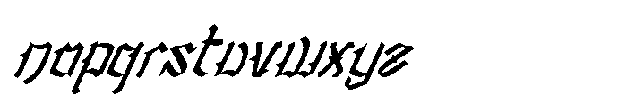 Olden Stones Italic Regular Font LOWERCASE
