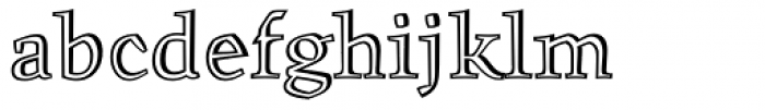 Oldrichium Engraved Font LOWERCASE