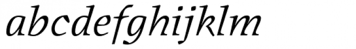 Oldrichium Light Italic Font LOWERCASE