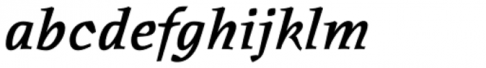 Oldrichium Pro Demi Italic Font LOWERCASE