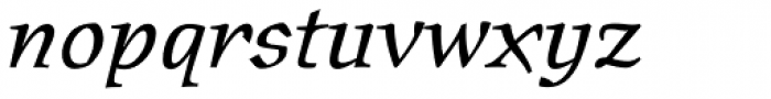 Oldrichium Pro Italic Font LOWERCASE