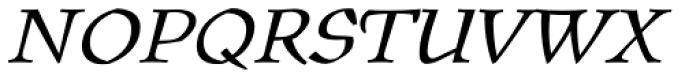 Oldrichium Pro Light Italic Font UPPERCASE