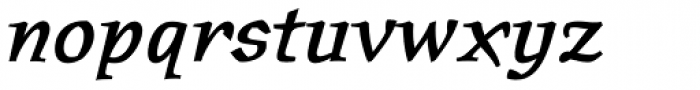 Oldrichium Std Demi Italic Font LOWERCASE
