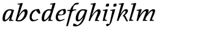 Oldrichium Std Italic Font LOWERCASE