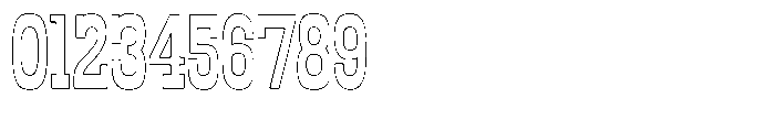 Oldrige Outline Font OTHER CHARS