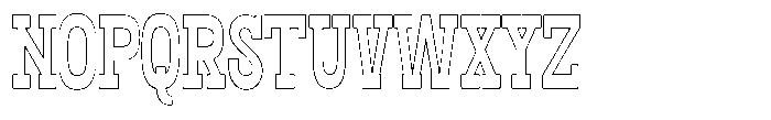 Oldrige Outline Font UPPERCASE